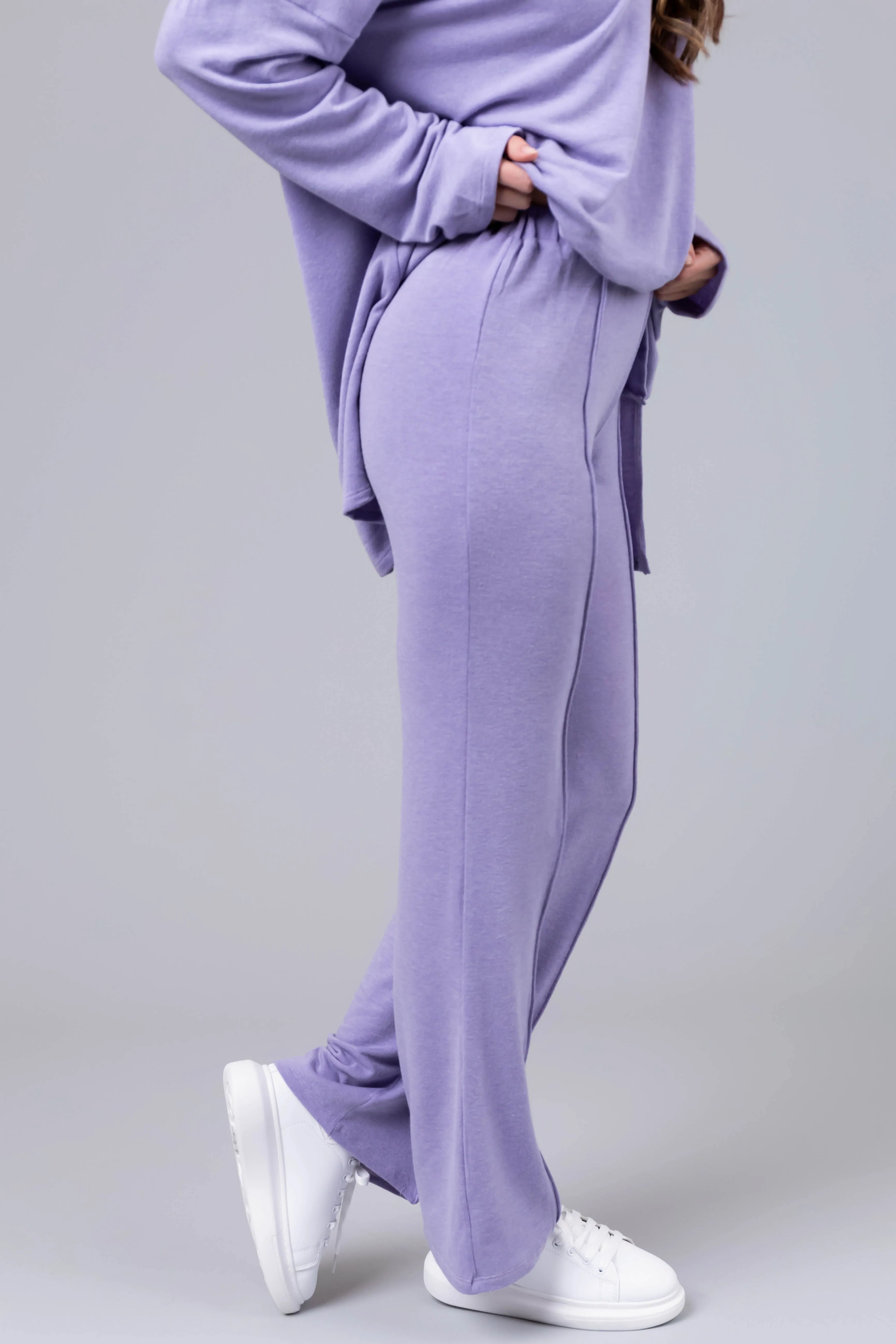 Periwinkle Soft Loungewear Top and Pants Set