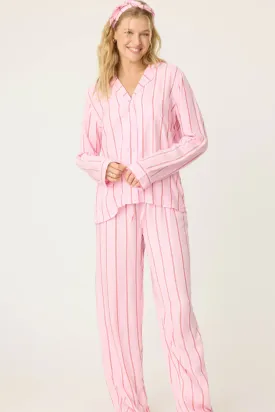 PJ Salvage Candy Pink Stripe Set