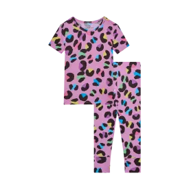 Posh Peanut Electric Leopard S/S Basic Loungewear