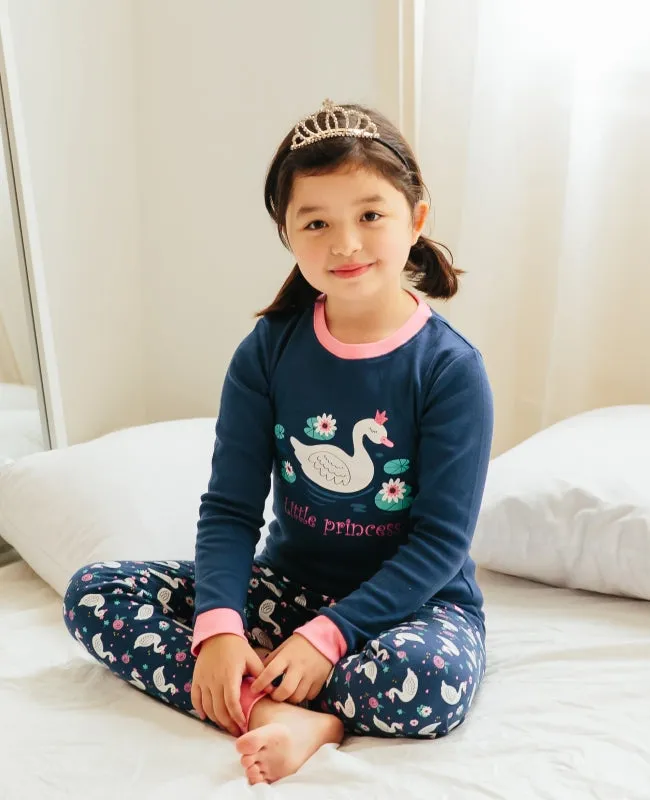 Princess Swan Long Sleeve Pajama