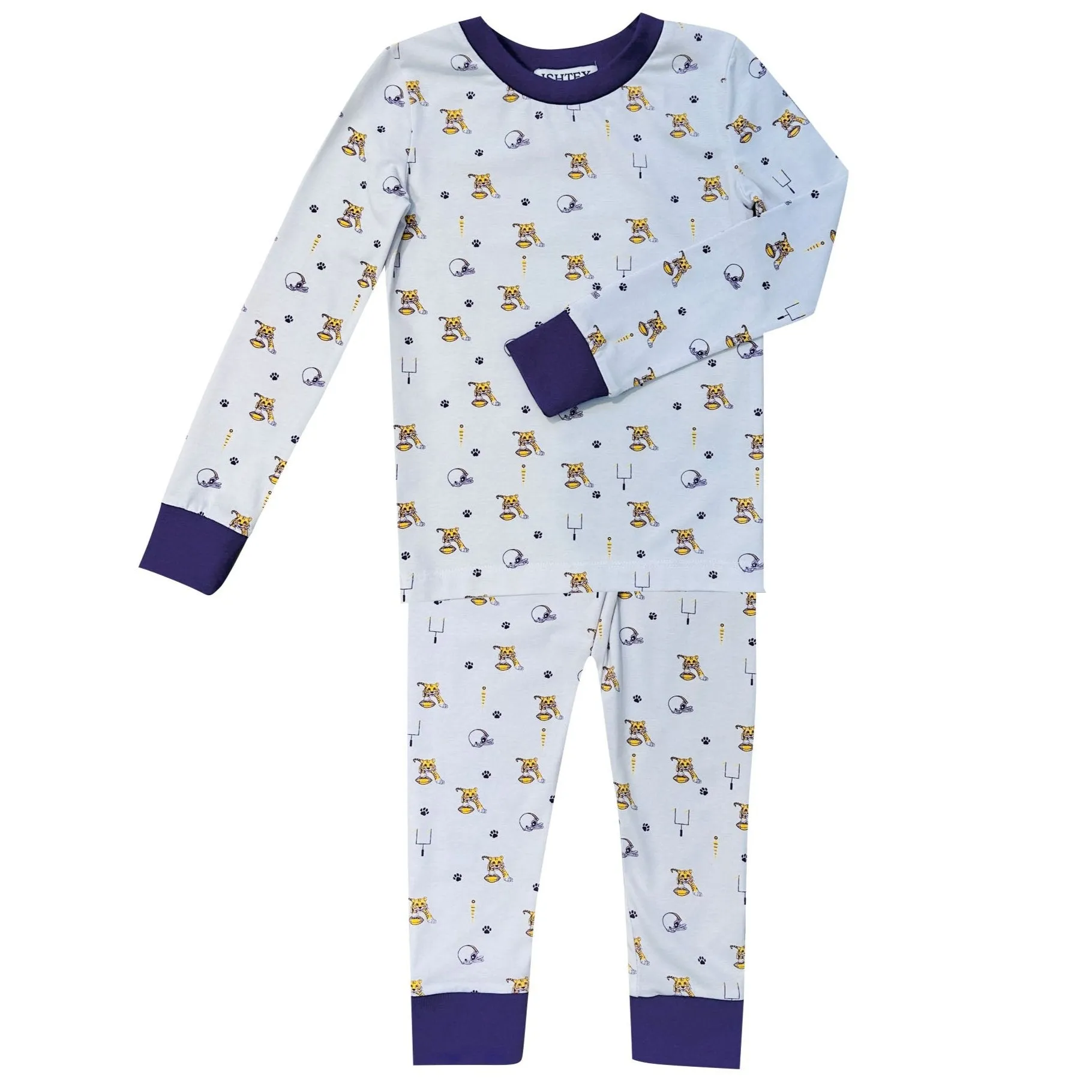 Purple Tiger Unisex Pj Set