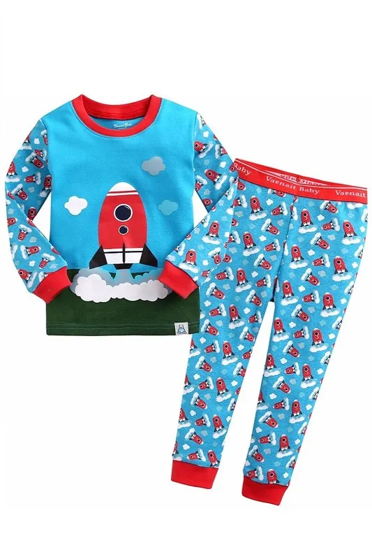 Rocket Blast Off Long Sleeve Pajama