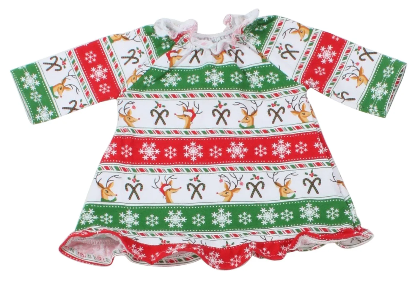 SleepytimePjs Christmas Flannel Nightgowns for 18" Dolls