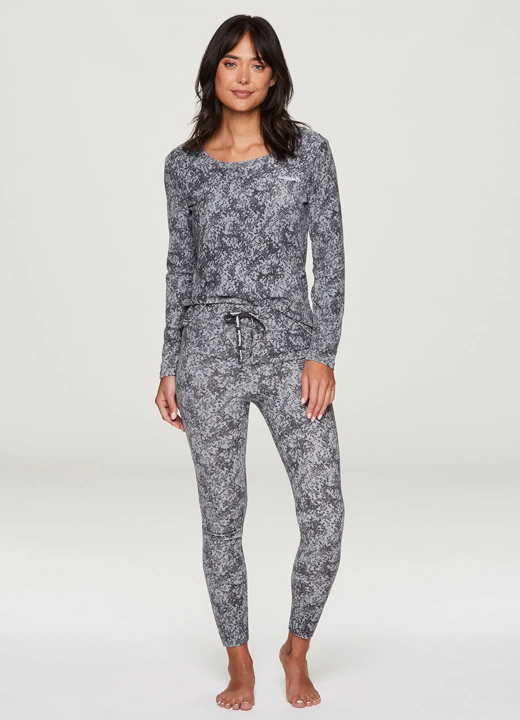 Snakeskin Thermal Pajama Set