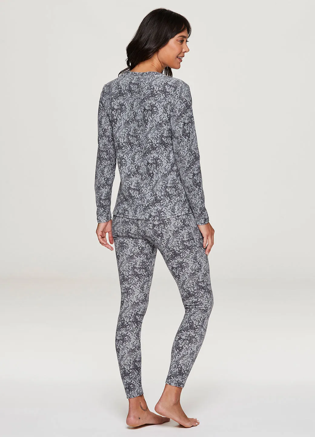 Snakeskin Thermal Pajama Set