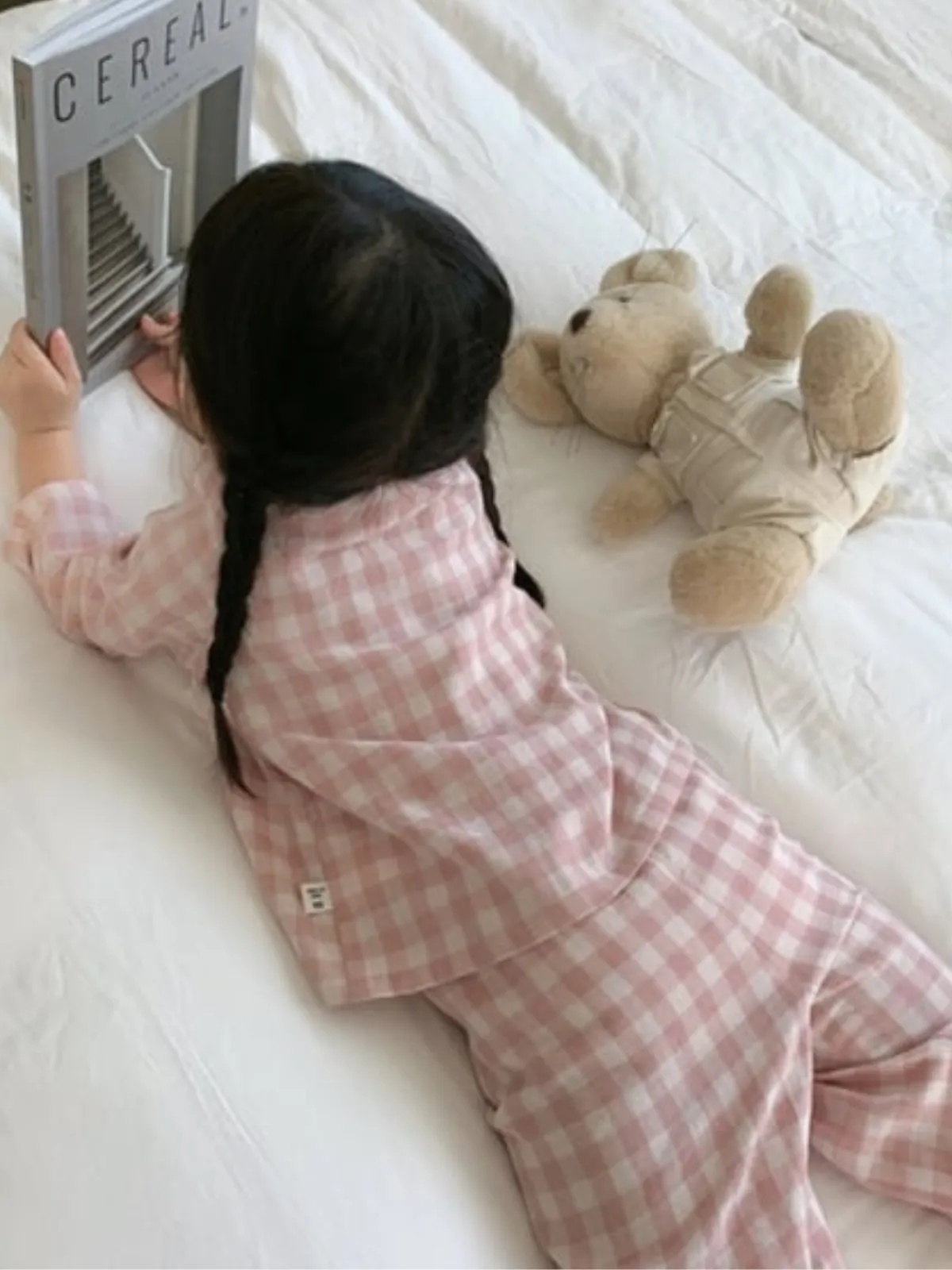 Snooze In Style Pink Gingham Pajama Set