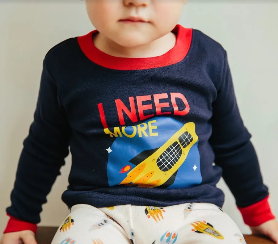 Space Rocket Long Sleeve Pajama