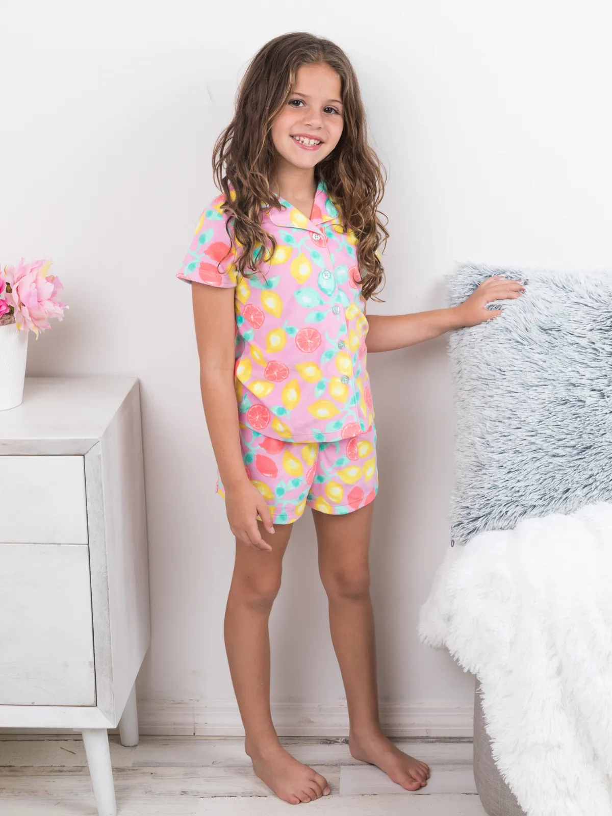 Squeeze The Day 3 Piece Pajama Shorts Set