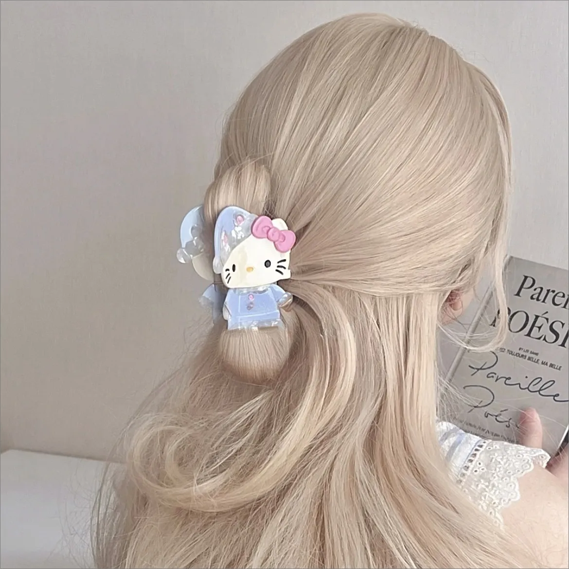 Sweet Kitty Sleepwear Acrylic Hair Claw Hair Clip