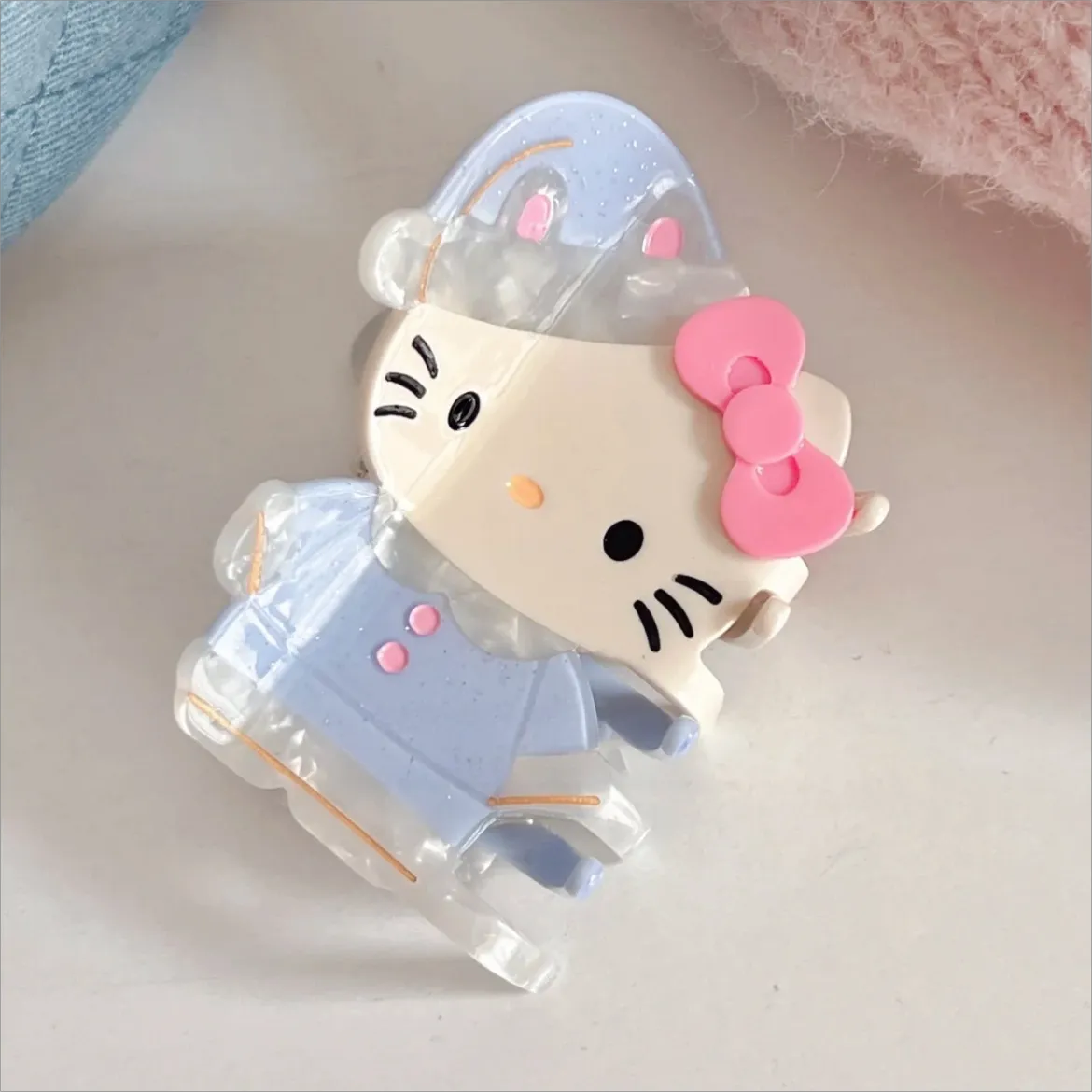 Sweet Kitty Sleepwear Acrylic Hair Claw Hair Clip