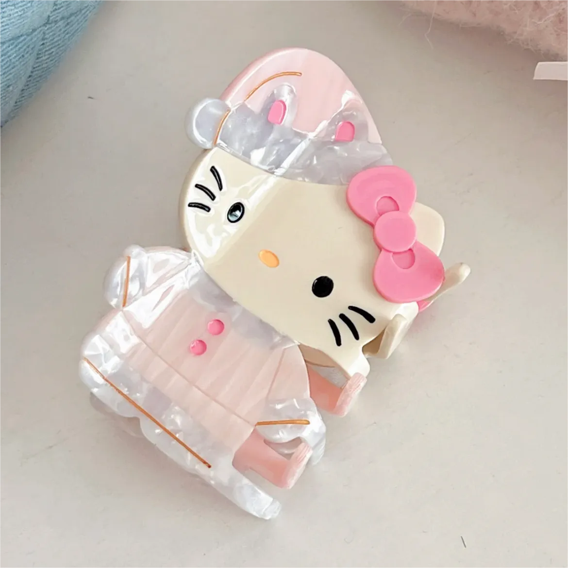 Sweet Kitty Sleepwear Acrylic Hair Claw Hair Clip