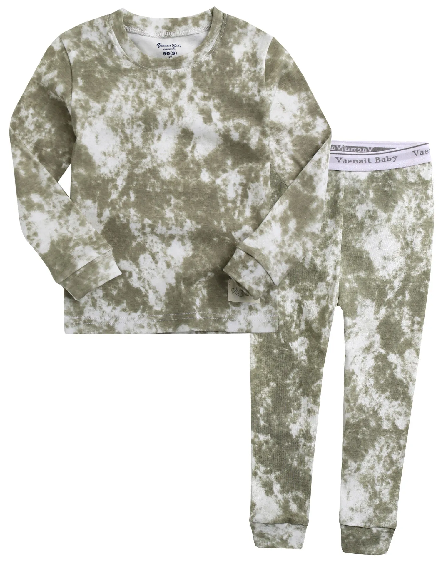 Tie Dye Khaki Long Sleeve Pajama