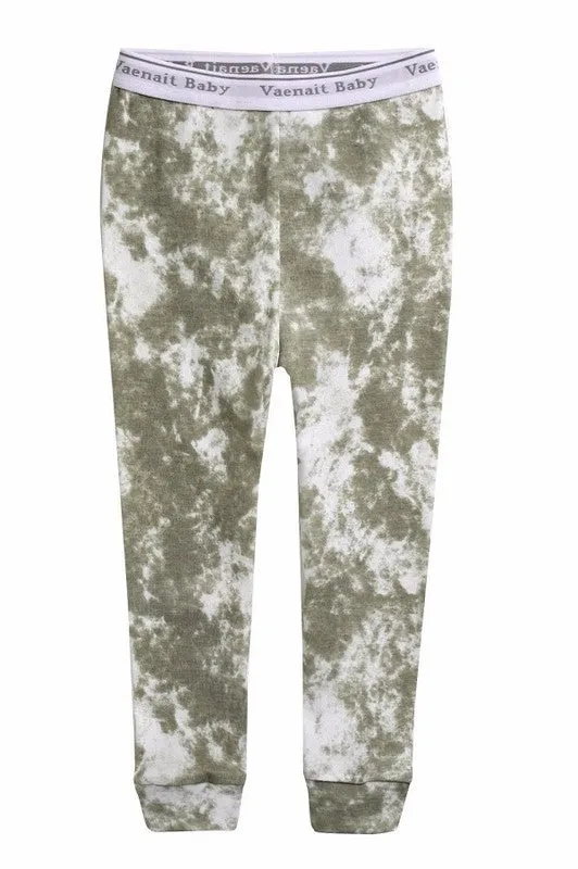 Tie Dye Khaki Long Sleeve Pajama