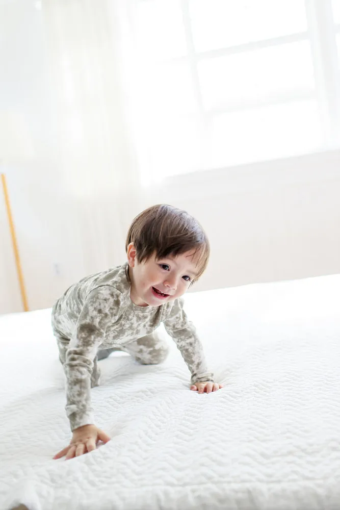 Tie Dye Khaki Long Sleeve Pajama