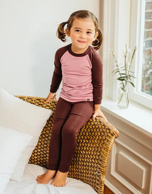 Violet Modal Raglan Long Sleeve Pajama