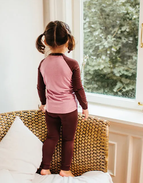 Violet Modal Raglan Long Sleeve Pajama