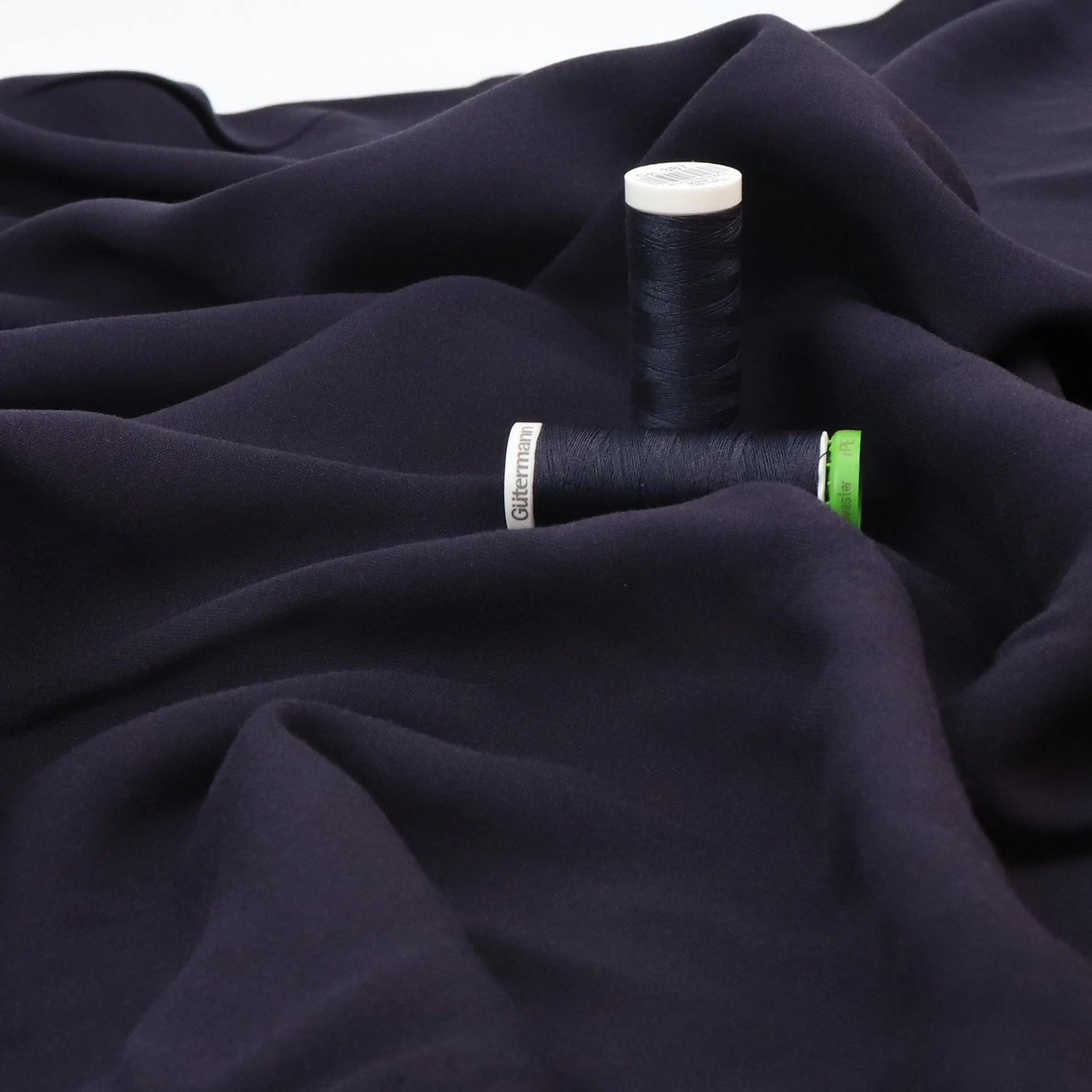 Viscose Twill - Navy Blue