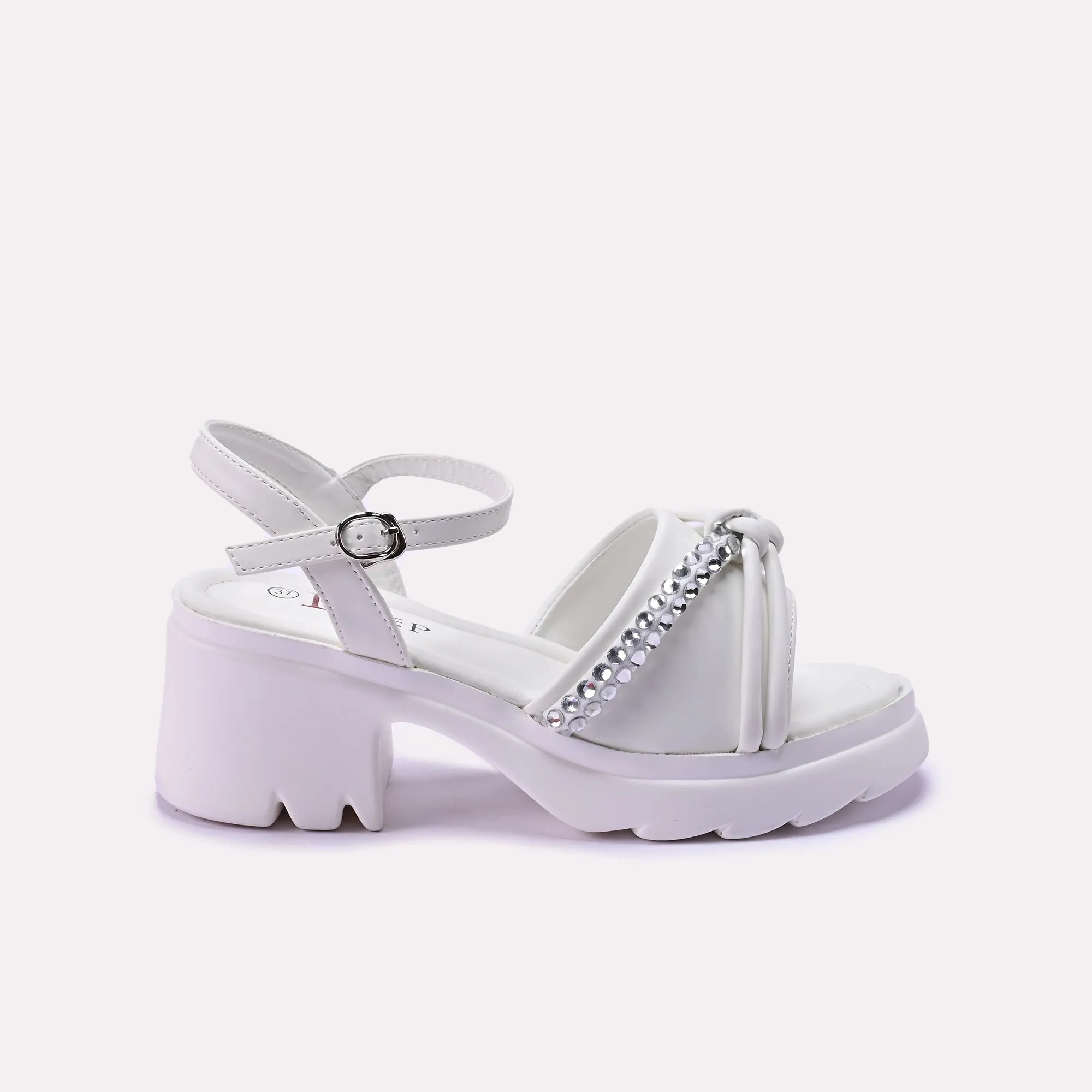 White Sleek Casual Sandal 0421194