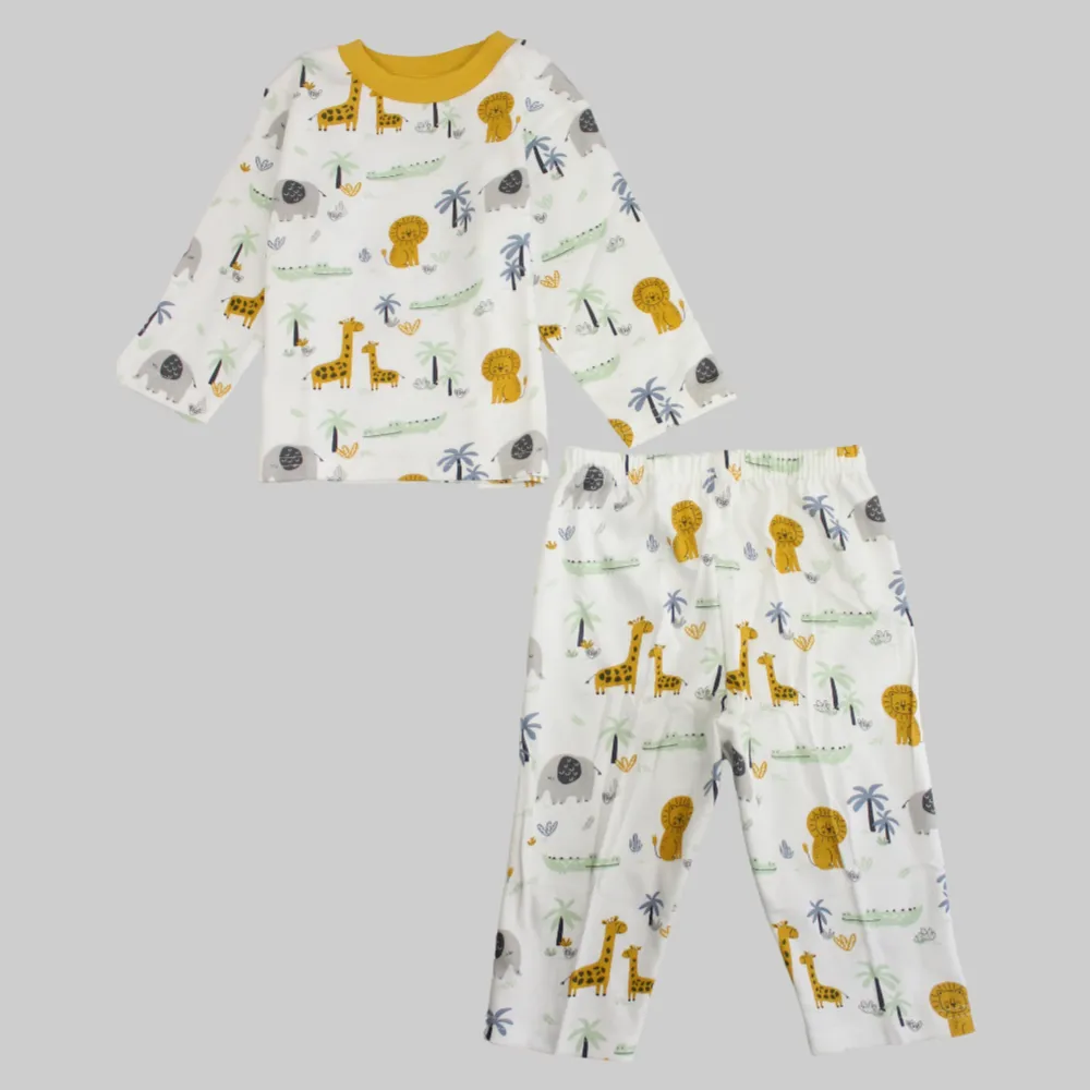 Wild Animals Long-Sleeved Pajama