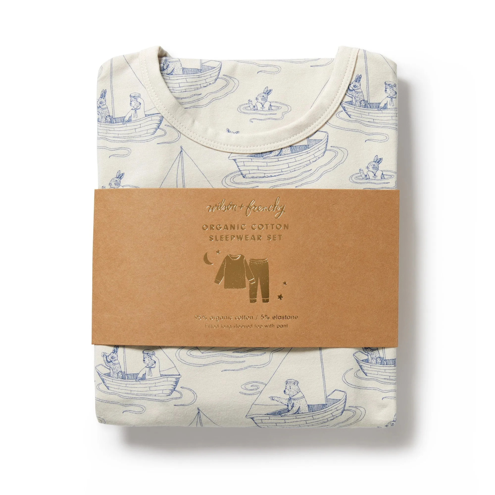 WILSON & FRENCHY SAIL AWAY ORGANIC LS PJ'S