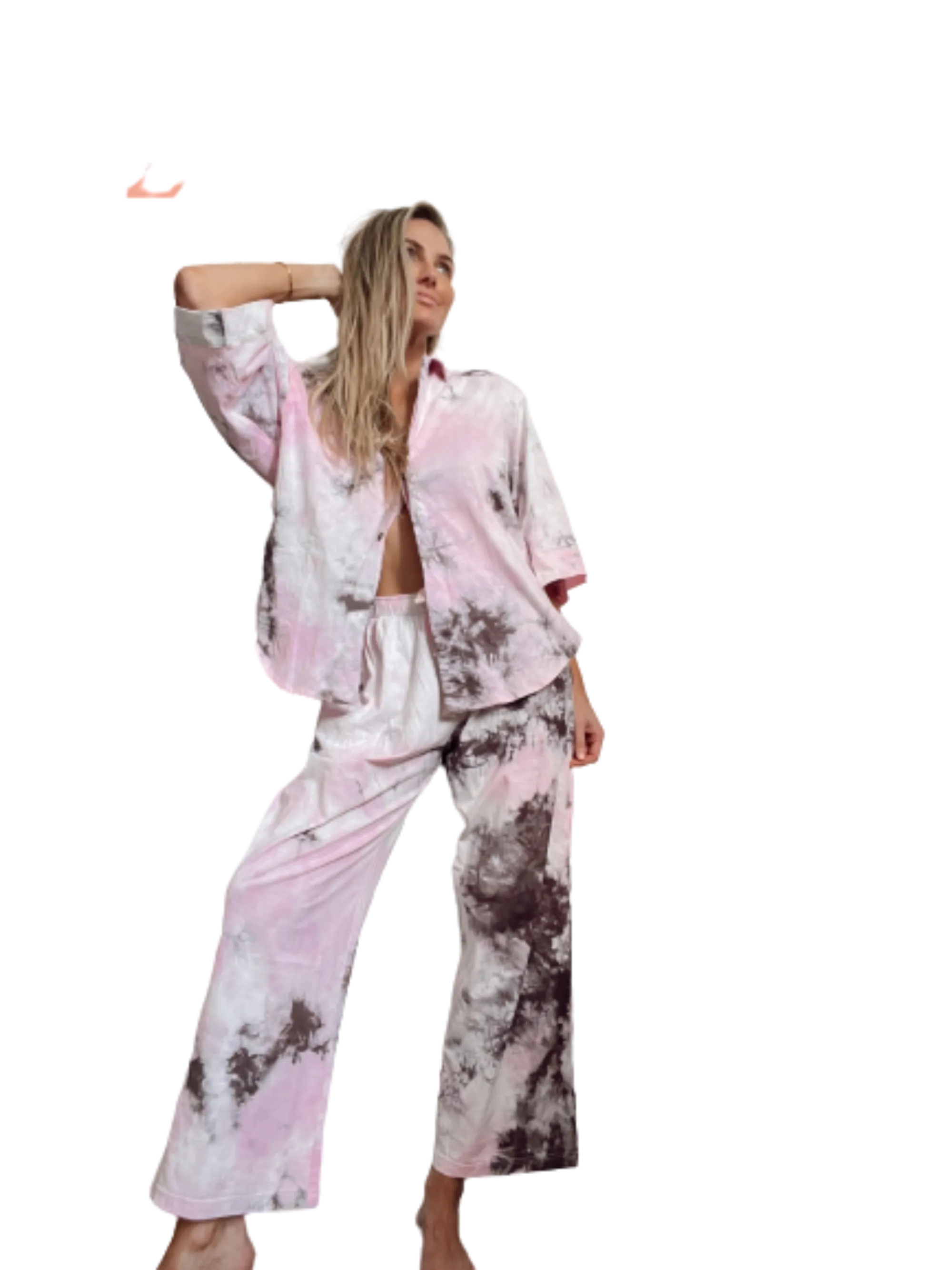 Women's Long Sleeve -Tie dye Comfortable Pajama set